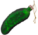 Gurke Gurken Weihnachtsgurke Weihnachtsbaum Weihnachten Tannenbaum Anhänger zum Hängen aus Glas grün Deko Hänger 10 cm hoch