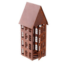 Gartendeko Haus in 3 Größen Laterne Gartenlicht zum Stellen Metall Rost Deko