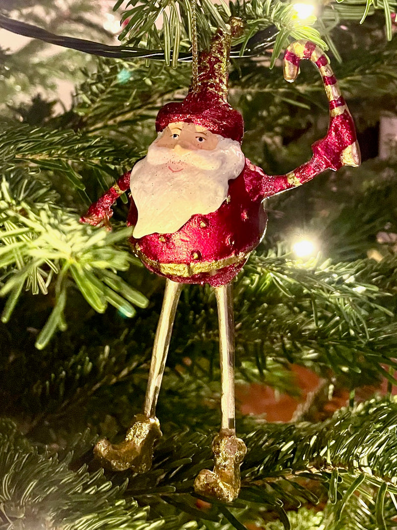 Weihnachtsmann Gabenträger Weihnachten Baumschmuck Figur Deko Hänger C | Weihnachtsbaumklammern