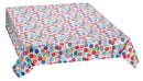 Wachstuchtischdecke PVC "Julia" bunte Punkte 1,4m Breite Länge wählbar