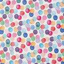 Wachstuchtischdecke PVC "Julia" bunte Punkte 1,4m Breite Länge wählbar