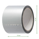 Montageklebeband 75mm x 50m - breites Aluminiumband hitzebeständig Aluband Selbstklebend Alu-Klebeband Aluminium Klebeband zum Abdichten oder Dämmen; für Dachfolien, Dachbahnen und andere Zwecke