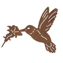 Gartendeko Kolibri mit Dorn Schraube Vogel Baumtier Metall mit Edelrost Deko 17x18cm
