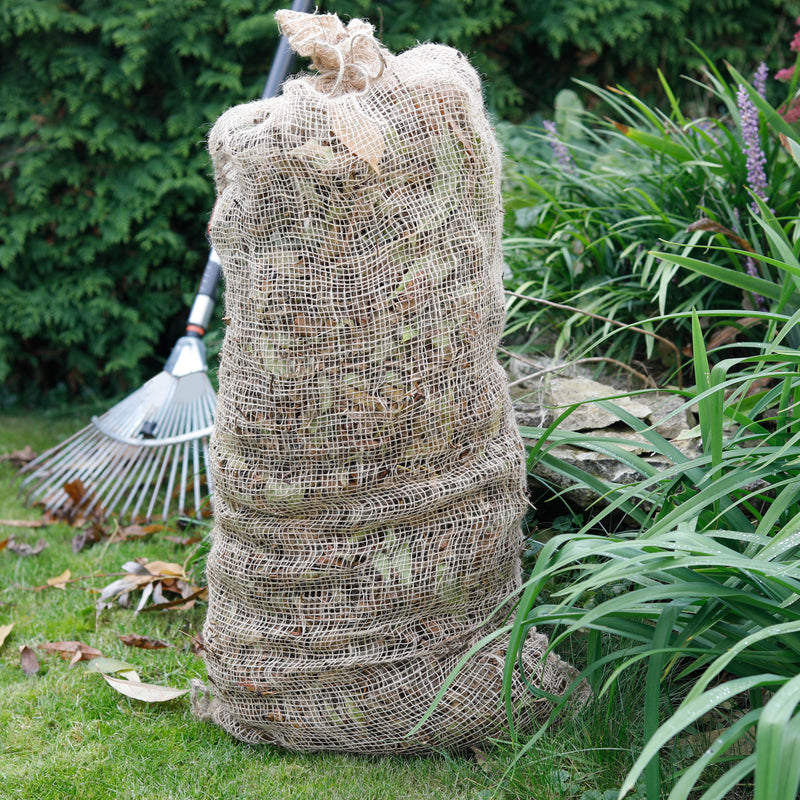 3-er Set Jutesack Kompost Kompostiersack Gemüseaufbewahrung Kartoffelsack 45 x 95 cm groß nachhaltig atmungsaktiv