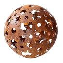 Gartendeko Blumenkugel Kugel aus Blumen Metall Rost Dekoration Gartenkugel 40cm Durchmesser