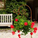 Laternenstab Rost 140cm hoch Ampelhalter Gartendeko Edelrost Beetstecker