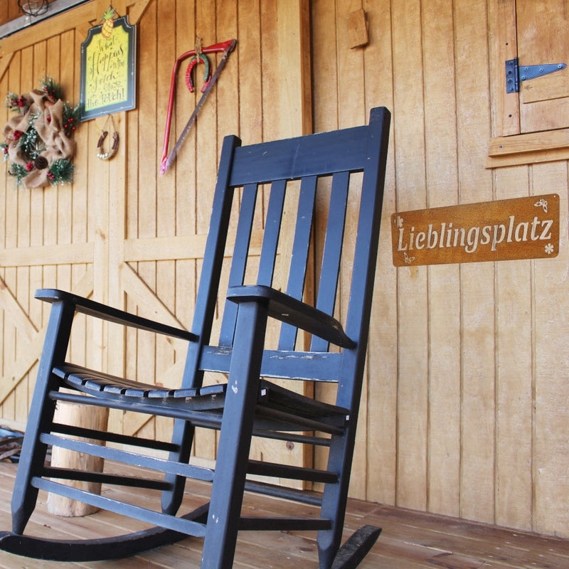 Gartendeko Lieblingsplatz Schild Wanddekoration Rost