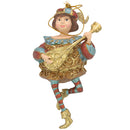 Christbaumschmuck Musiker mit Mandoline Deko Hänger mit Verzierungen türkis gold rot 13