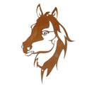 Gartendeko Wand-Dekoration Pferdekopf zum Aufhängen aus Metall 30cm x 46cm