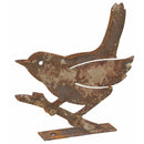 Gartendeko Vogel Piepmatz Baumtier Metall Rost Deko