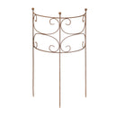 Rankgitter Staudenbinder Rankgerüst halbrund Edelrost 100 cm hoch in drei Größen