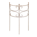 Rankgitter Staudenbinder Rankgerüst halbrund Edelrost 100 cm hoch in drei Größen