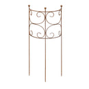 Rankgitter Staudenbinder Rankgerüst halbrund Edelrost 100 cm hoch in drei Größen