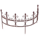 Staudenhalter Staudenbinder halbrund Rankhilfe 70cm breit Eisen braun