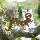 Gartendeko Tausendfüßler mit Dorn Schraube Baumtier Metall Rost Deko