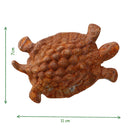 3-er Set oder einzeln Gartendeko Schildkröte Salamander und Frosch Figur Gusseisen verrostet Metall Rost Deko Teich Garten