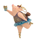 Christbaumschmuck Figur "Schwein" Hänger lila-blau Hänger 11 cm
