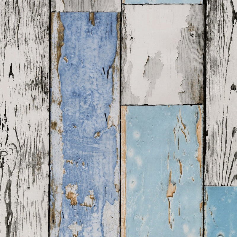 Wachstuchtischdecke  PVC "Scrapwood" 1,4m Breite Länge wählbar