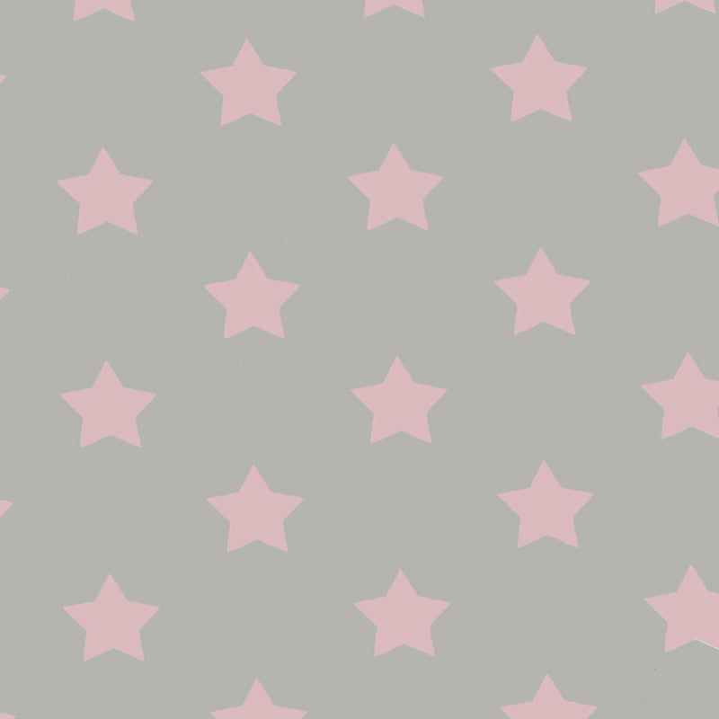 Wachstuchtischdecke "Sterne pink" 1,4m Br. rosa hellgrau Wachstuch Meterware