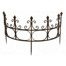 Staudenhalter Staudenbinder halbrund Rankhilfe 70cm breit Eisen braun