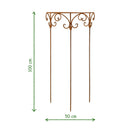 Staudenhalter Staudenbinder rund Ø 50cm Rankhilfe  Modell A Eisen Edelrost