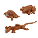 3-er Set oder einzeln Gartendeko Schildkröte Salamander und Frosch Figur Gusseisen verrostet Metall Rost Deko Teich Garten