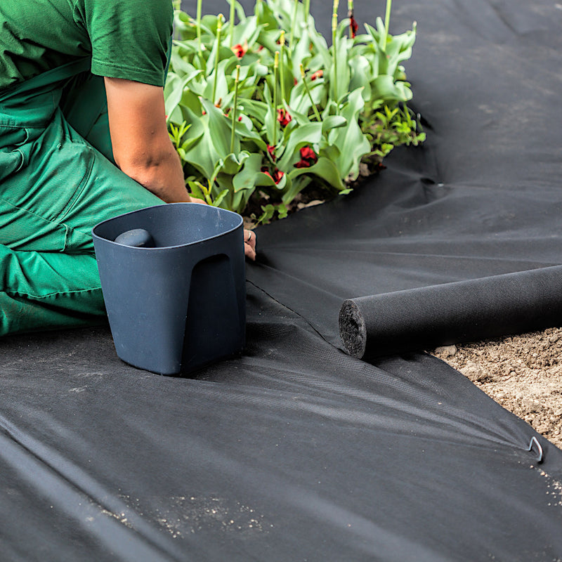Unkrautvlies 150g/m² in 1,6 Meter Breite Meterware Unkrautschutz Mulchvlies