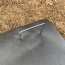 Metall Erdanker Spieße in U-Form 100 Stk. Befestigungsanker für Unkrautvlies Maulwurfnetz Maulwurfgitter 15cm x 8cm