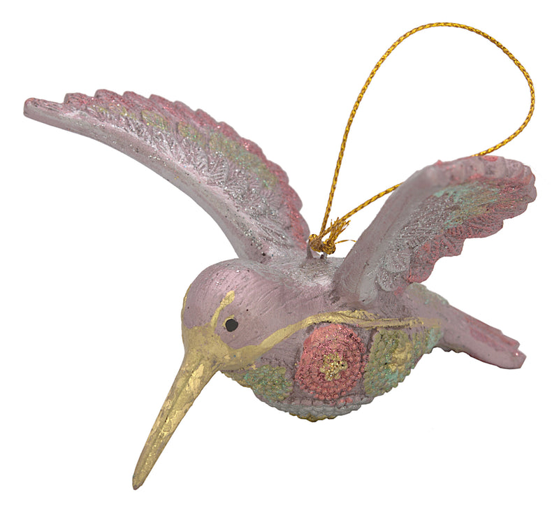 Kolibri Baumschmuck Figur Ostern Frühling Weihnachten rosa mint silber 12cm