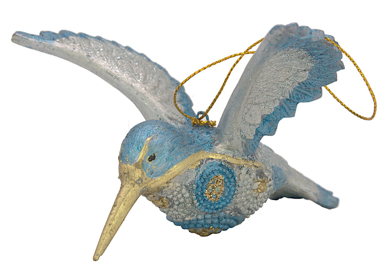 Kolibri Baumschmuck Figur blau Ostern Frühling Weihnachten 12cm