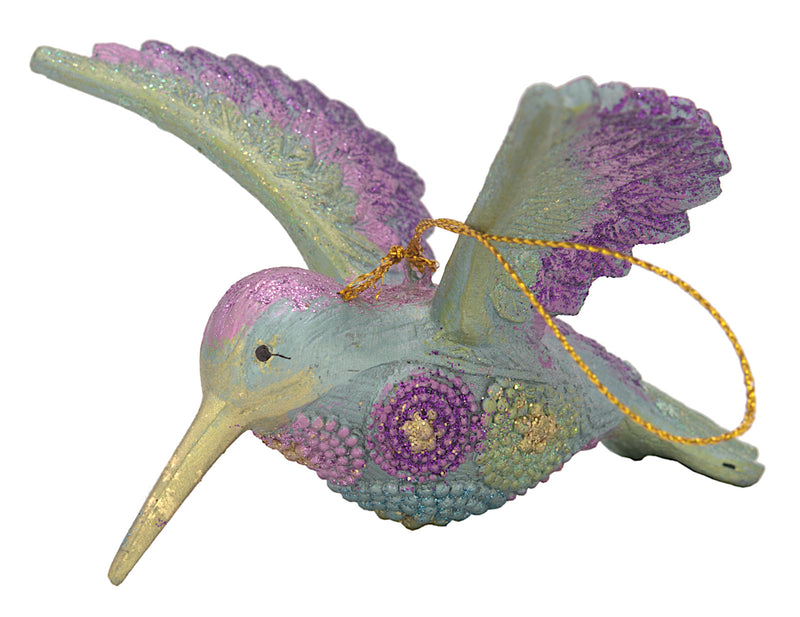 Kolibri Baumschmuck Figur Ostern Frühling Weihnachten türkis lila 12cm