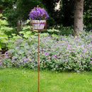 Käfig Voliere Kerzenhalter Blumenhalter in zwei Größen Rost Deko Leuchtfeuer Dekokäfig Gartendeko Stab Edelrost