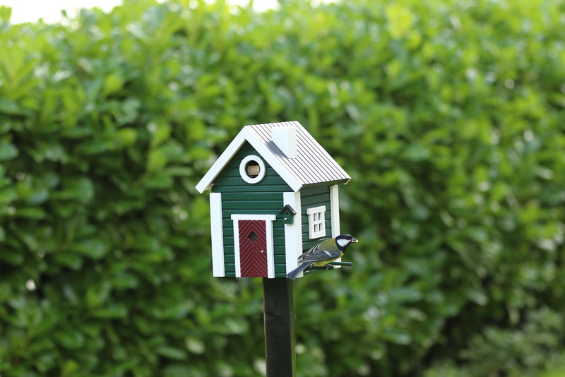 MULTIHOLK Vogelhaus Futterhaus und Nistkasten Futterstelle Futterplatz Wildvögel Garten Vogel