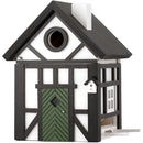 MULTIHOLK FACHWERKHAUS Vogelhaus Futterhaus und Nistkasten Futterstelle Futterplatz Wildvögel Garten Vogel