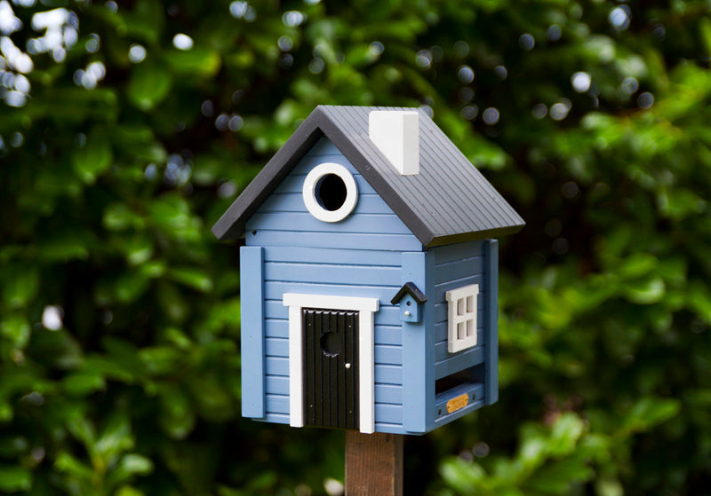 MULTIHOLK Vogelhaus Futterhaus und Nistkasten Futterstelle Futterplatz Wildvögel Garten Vogel