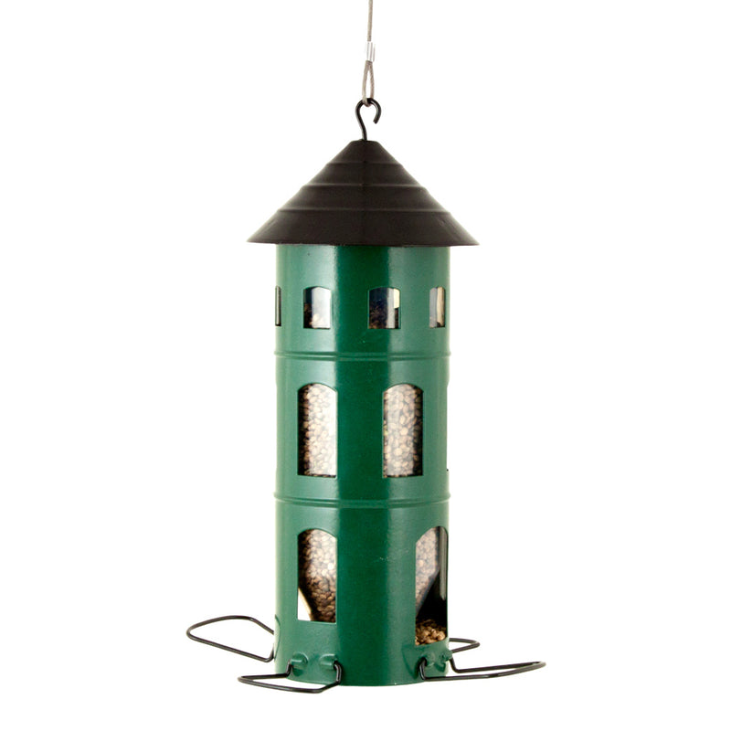 FUTTERSTATION KOMBI SAMEN Vogelhaus Futterhaus Futtersilo Futterturm Futtersäule Futterstelle Futterplatz Wildvögel Garten Vogel