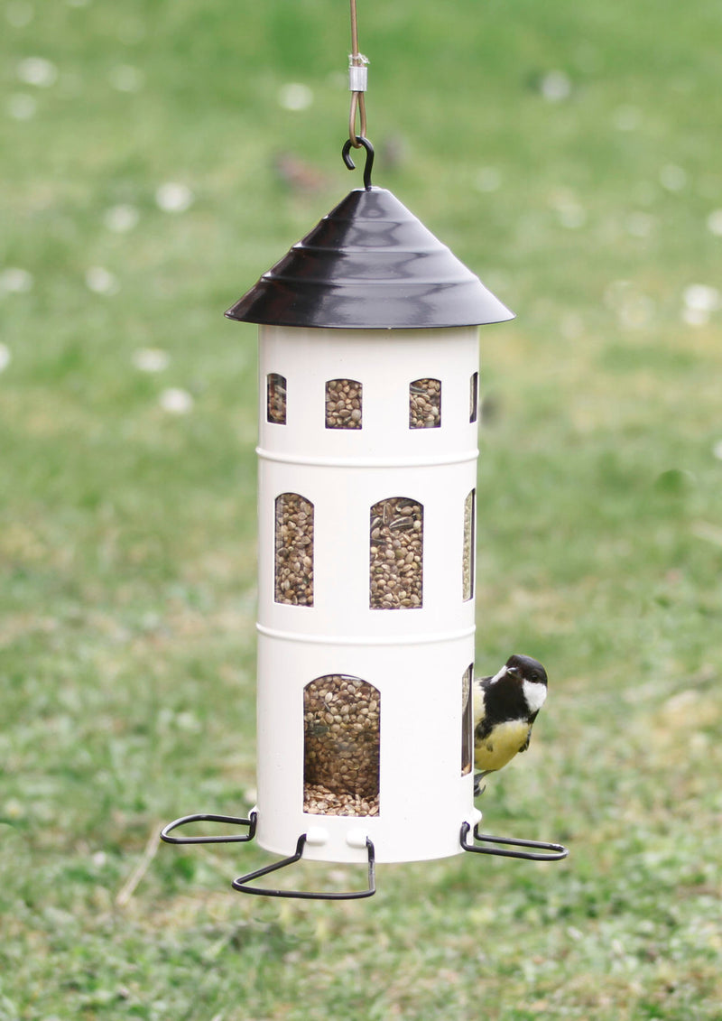 FUTTERSTATION KOMBI SAMEN Vogelhaus Futterhaus Futtersilo Futterturm Futtersäule Futterstelle Futterplatz Wildvögel Garten Vogel