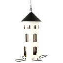 FUTTERSTATION KOMBI SAMEN WEIß Vogelhaus Futterhaus Futtersilo Futterturm Futtersäule Futterstelle Futterplatz Wildvögel Garten Vogel