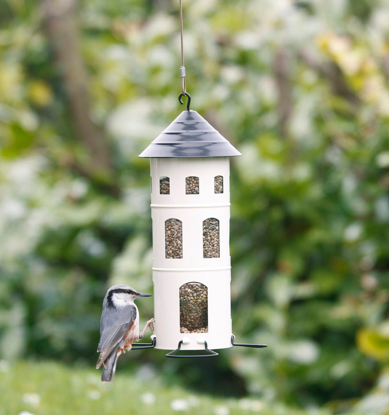 FUTTERSTATION KOMBI SAMEN Vogelhaus Futterhaus Futtersilo Futterturm Futtersäule Futterstelle Futterplatz Wildvögel Garten Vogel