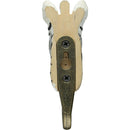 KLEIDERHAKEN ZEBRA Garderobe Wandhaken massiv Landhaus Vintage handgeschnitzt und handbemalt Holz und Metall-Haken 11cm hoch