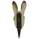 KLEIDERHAKEN HASE Garderobe Wandhaken massiv Landhaus Vintage handgeschnitzt und handbemalt Holz und Metall-Haken mindestens 11cm hoch