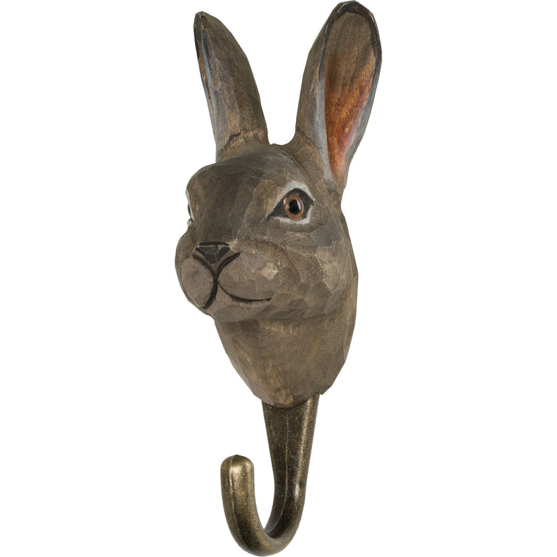 KLEIDERHAKEN verschiedene Tiere Garderobe Wandhaken massiv Landhaus Vintage handgeschnitzt und handbemalt Holz und Metall-Haken mindestens 11cm hoch