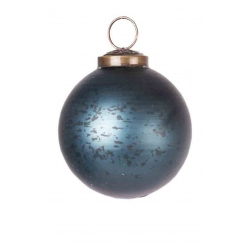 Kugel Weihnachtsbaum Christbaum Weihnachtskugel antik blau gefärbtes Glas dunkelblau Christbaumschmuck Kugel Weihnachtsbaum Weihnachten Hänger in drei Größen