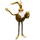 Christbaumschmuck Figur Weihnachtsmann Hänger Baumschmuck gold 18 cm
