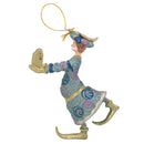 Christbaumschmuck Figur Wesir Geschenk Hänger Baumschmuck blau-gold 13 cm