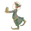 Christbaumschmuck Figur Wesir Geschenk Hänger Baumschmuck grün-rosa-gold 13 cm