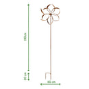 Windrad Propeller Karussellpropeller Metall Eisen mit Edelrost Deko 210cm hoch 60cm Durchmesser