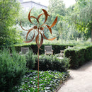 Windrad Propeller Karussellpropeller Metall Eisen mit Edelrost Deko 210cm hoch 60cm Durchmesser