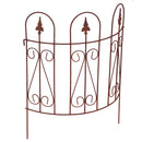 Staudenhalter Staudenbinder bodennah gebogen Rankhilfe 51cm breit Eisen braun