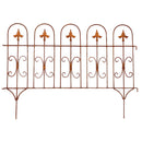 Beetzaun Gartenzaun Rankhilfe WINDSOR Metall nit Edelrost Deko H:58 cm x L:81cm